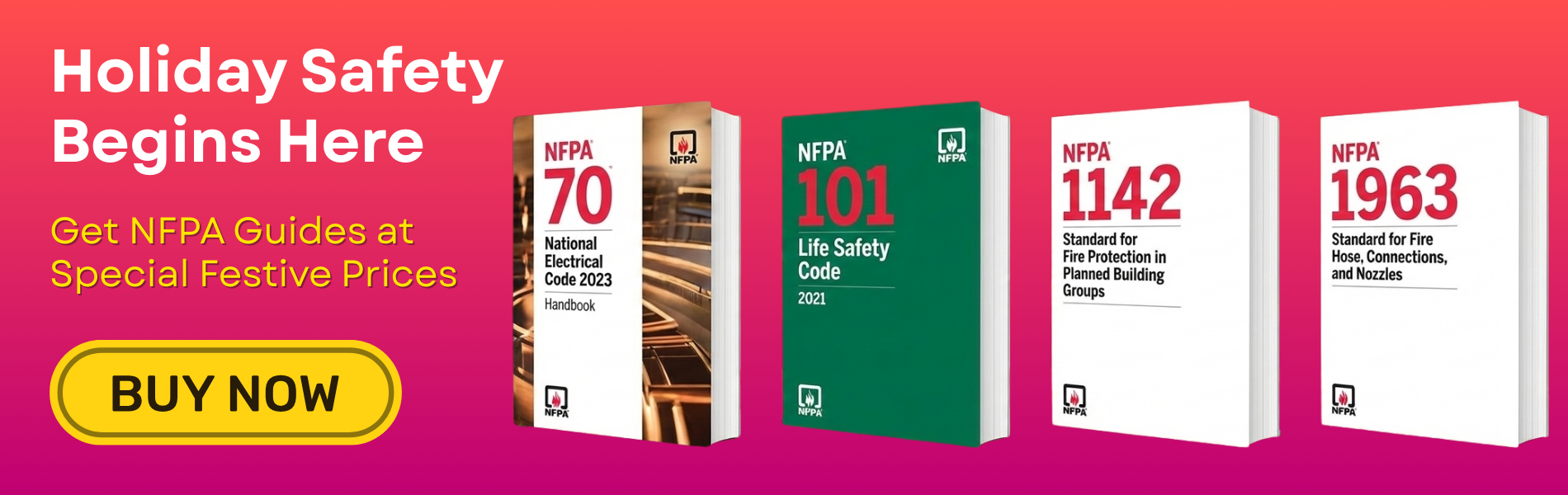 Explore NFPA guides and code books