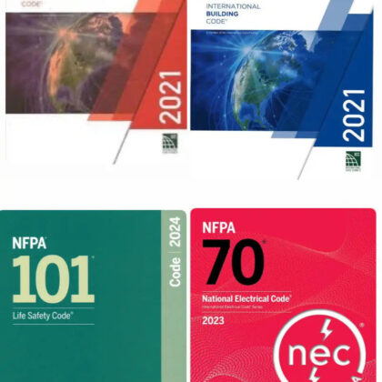 Building & Fire Code Essentials Bundle: IBC 2021, IFC 2021, NEC 2023 & NFPA 101 (2024) | 4-Book Set