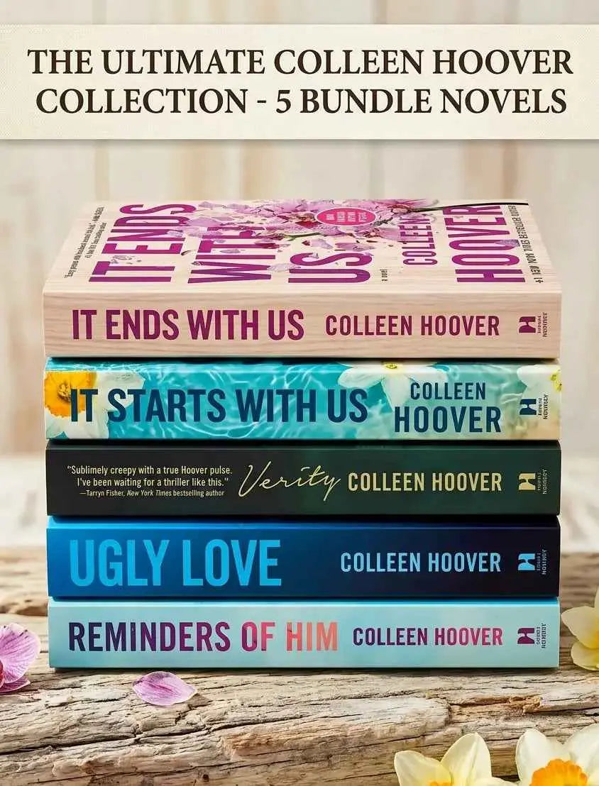 Colleen Hoover Big 5 Gift Set: It Ends With Us, It Starts With Us, Verity, Ugly Love & Reminders of Him | 5-Book Paperback Set