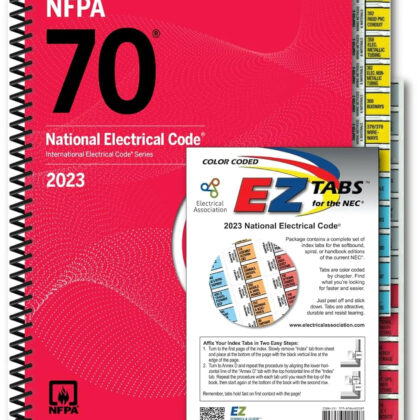 NEC 2023 National Electrical Code, Spiral Bound with Color-Coded EZ Tabs