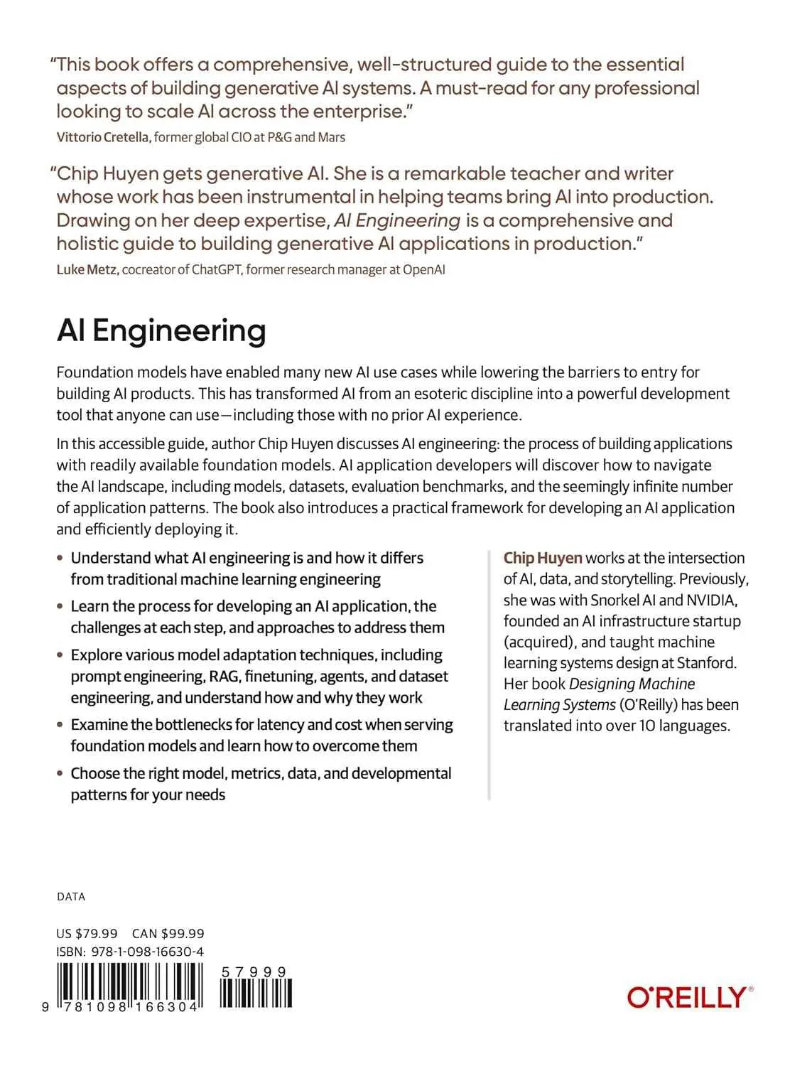 AI Engineering: Building Applications with Foundation Models by Chip Huyen | Paperback - Image 2